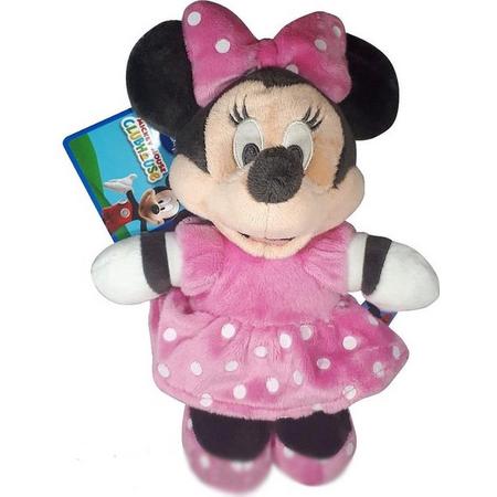 Minnie Mouse - Dinsey Junior Mickey Mouse Pluche Knuffel 22 cm {Disney Plush Toy | Speelgoed knuffelpop knuffeldier voor kinderen jongens meisjes Mickey Mouse Minnie Mouse Pluto Donald Duck}